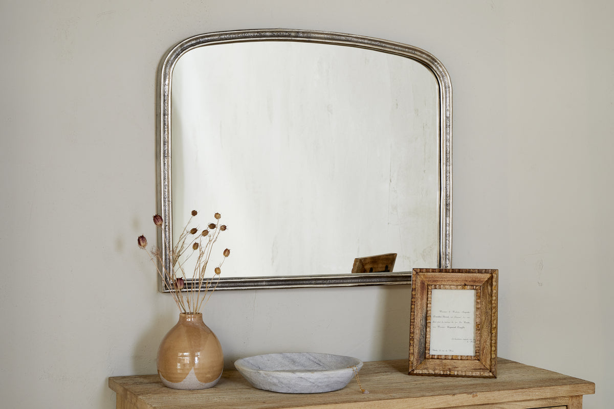 Almora Wall Mirror - Antique Nickle