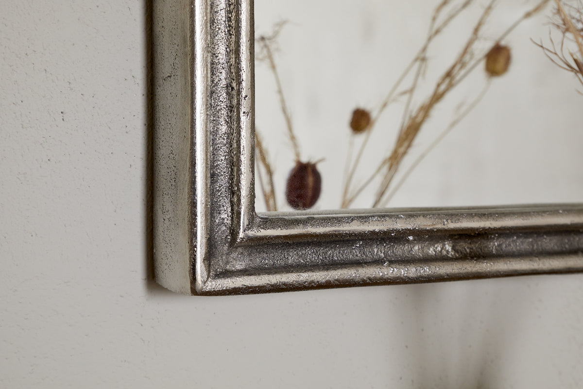 Almora Wall Mirror - Antique Nickle