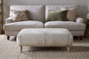Aranya Upholstered Ottoman - Natural