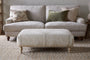 Aranya Upholstered Ottoman - Natural