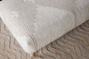Aranya Upholstered Ottoman - Natural