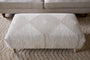 Aranya Upholstered Ottoman - Natural