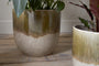 Almeida Reactive Glaze Plant Pot - Olive & Natural