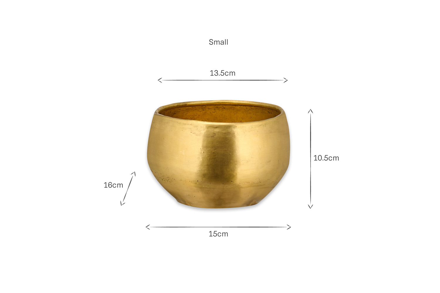 Atsu Brass Planter