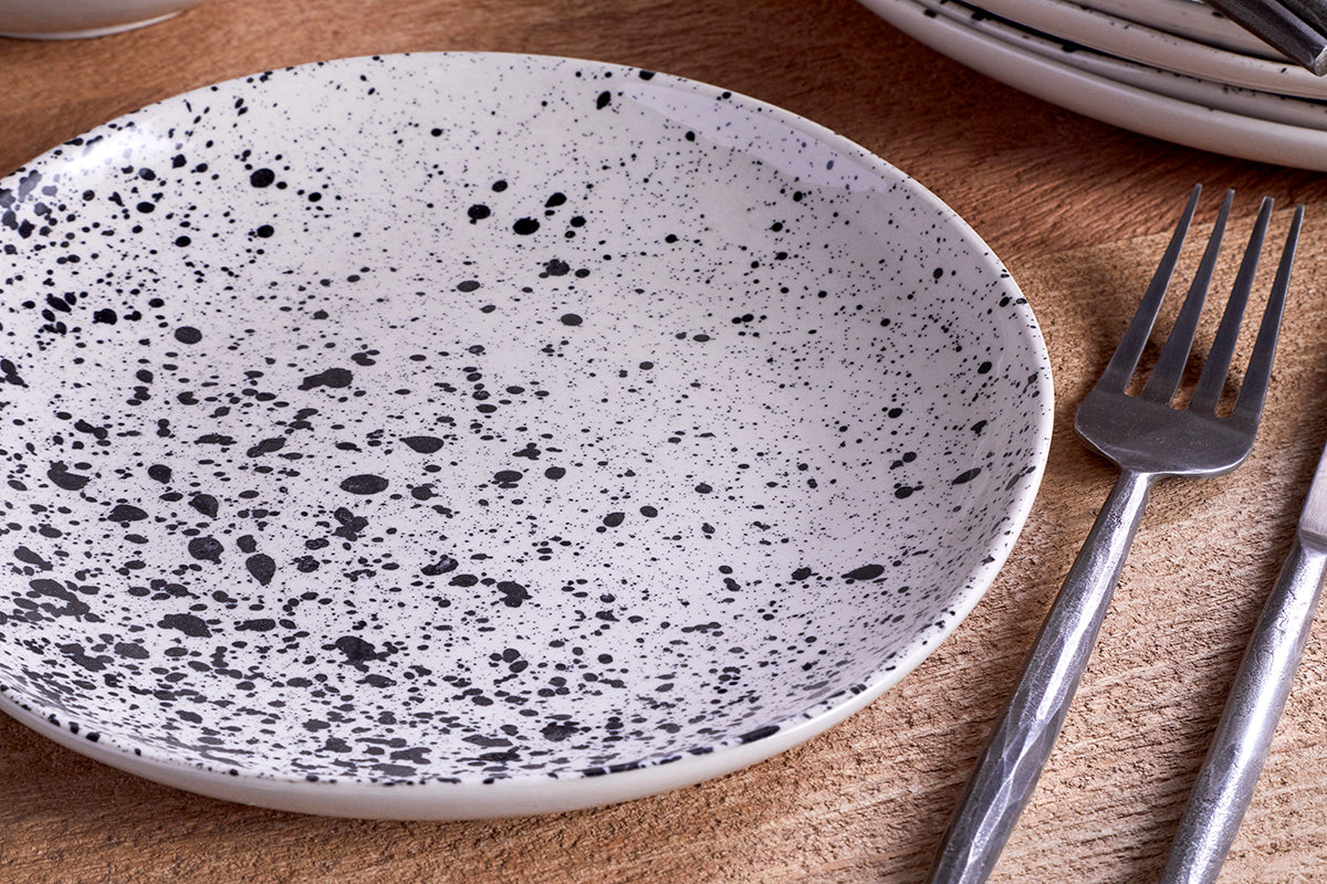 Ama Splatter Dinnerware Set - (Set of 12)-Trade nkuku