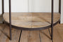 Aasha Mango Wood Half Moon Console Table - Natural