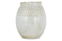 Anjuna Reactive Glaze Ceramic Vase - Off White