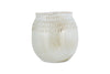 Anjuna Reactive Glaze Ceramic Vase - Off White