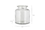 Akra Recycled Glass Vase - Clear
