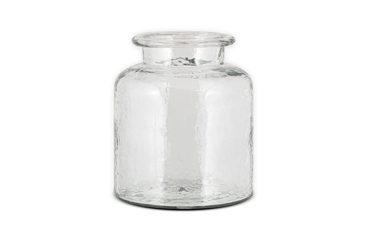 Akra Recycled Glass Vase - Clear-Trade nkuku