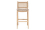Aamani Mango Wood & Cord Counter Chair - Natural