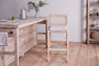 Aamani Mango Wood & Cord Counter Chair - Natural