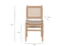 Aamani Mango Wood & Cord Dining Chair - Natural
