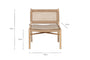 Aamani Mango Wood & Cord Occasional Chair - Natural