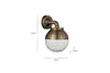 Abeo Outdoor Wall Lamp - Antique Brass