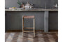 Adembi Woven Leather Counter Stool