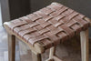 Adembi Woven Leather Counter Stool