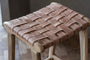 Adembi Woven Leather Counter Stool