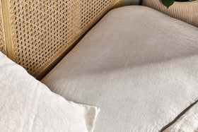 Adya Linen Fitted Sheet - Natural