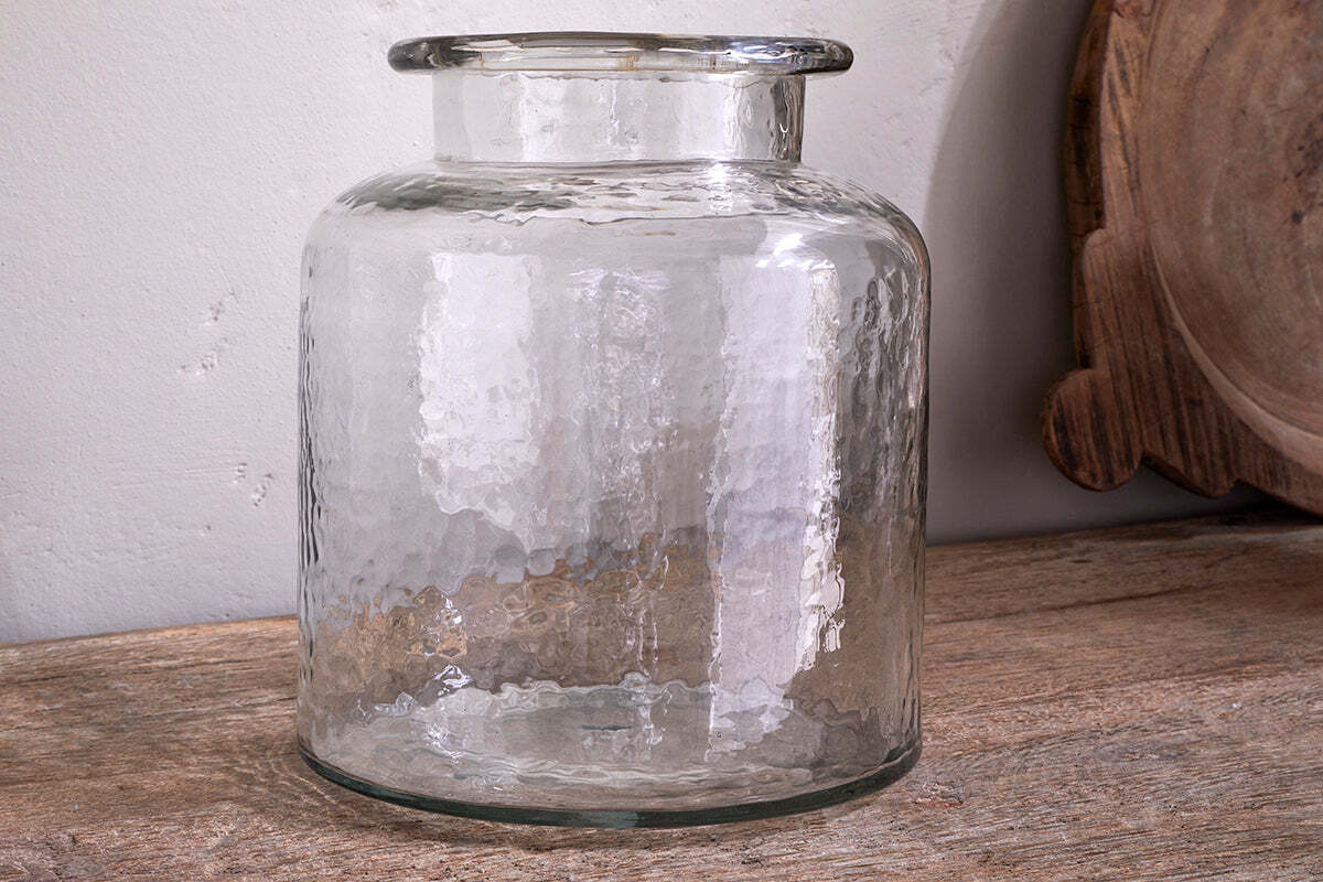 Akra Recycled Glass Vase - Clear