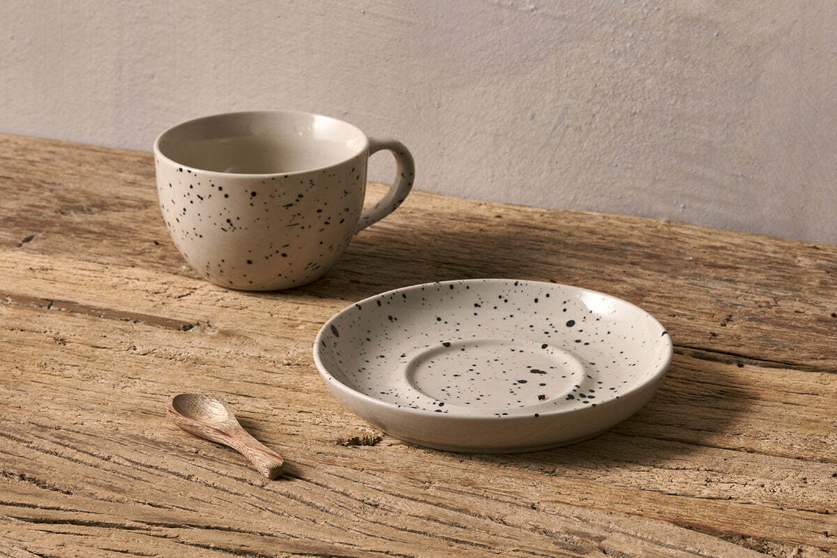 Ama Cup & Saucer - Splatter