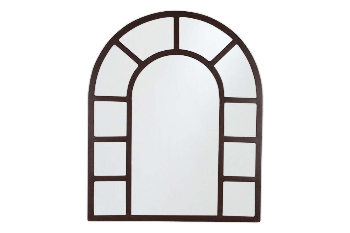Amaga Arched Outdoor Mirror - Antique Black