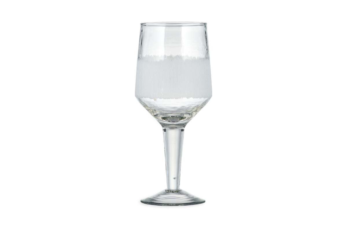 Anara Etched Wine Glass - Clear - (Set of 4) - Large