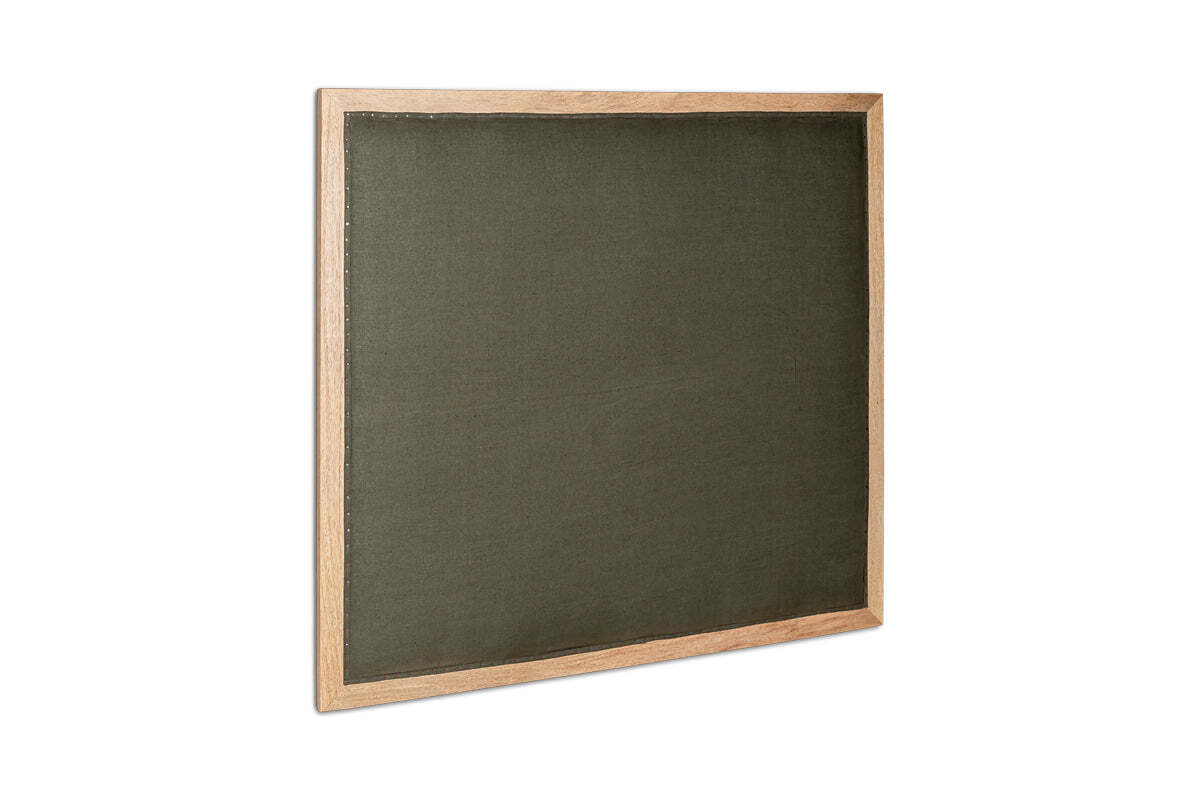 Anesha Upholstered Linen Headboard - Olive Green