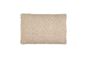 Atifa Cotton & Wool Cushion Cover - Natural