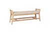 Avanthi Upholstered Sleigh Bench - Natural