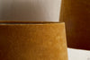 Batakha Velvet & Linen Lampshade - Dark Ochre