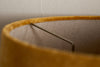 Batakha Velvet & Linen Lampshade - Dark Ochre