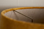 Batakha Velvet & Linen Lampshade - Dark Ochre