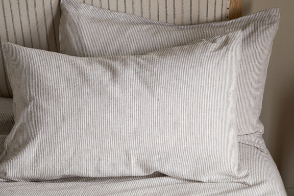 Borba Hemp & Cotton Housewife Pillowcases - Espresso