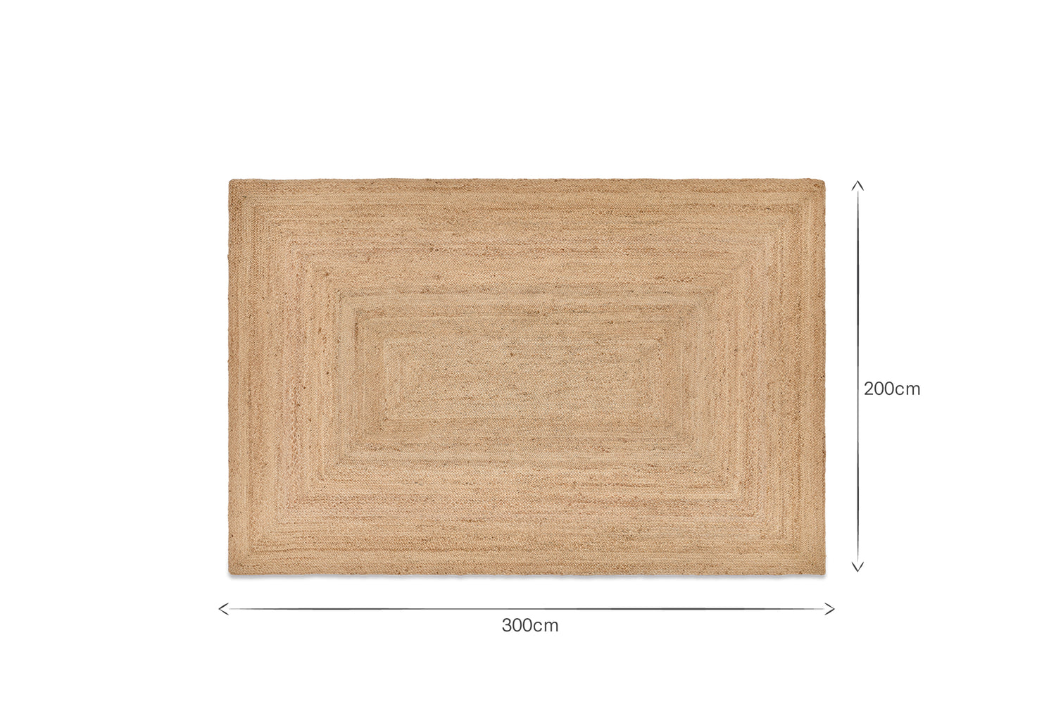 Braided Hemp Rug - Natural - Extra Large