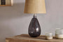 Baba Recycled Glass Table Lamp - Smoke - Small Tall