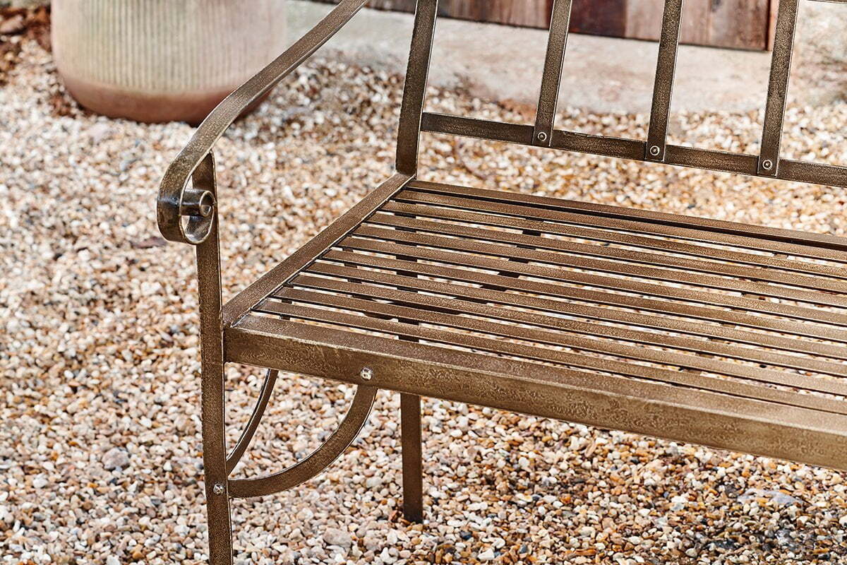 Bahula Decorative Iron Bench