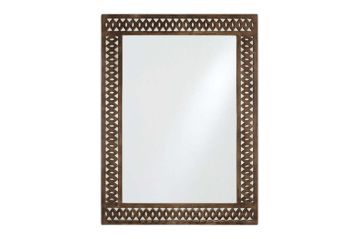 Bahula Decorative Outdoor Mirror - Rust