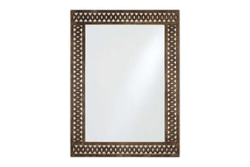 Bahula Decorative Outdoor Mirror - Rust