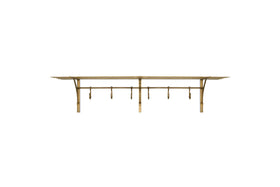 Basti Iron Storage Shelf - Antique Brass