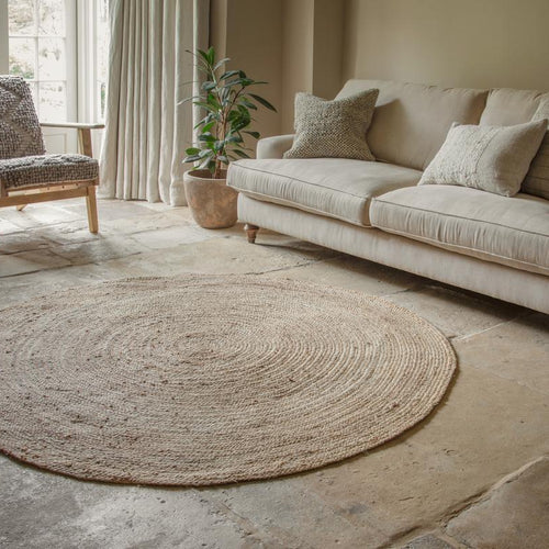 Braided Hemp Rug - Round
