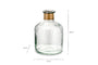 Chara Hammered Bottle - Lines - Small