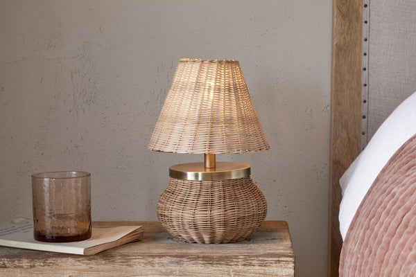 Cija Rattan Table Lamp - Natural