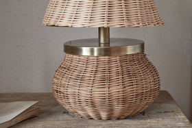 Cija Rattan Table Lamp - Natural