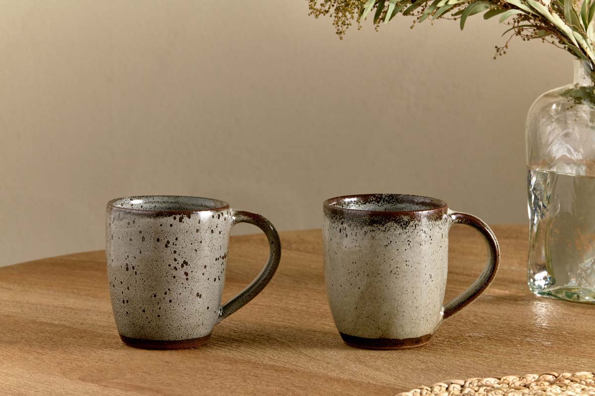 Cam Large Mug - Mocha (Set of 2)