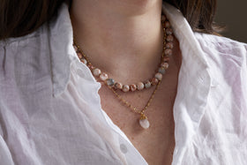 Cerita Necklace - Rhodochrosite