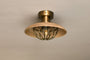 Chakai Wood & Metal Flush Ceiling Light