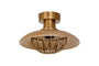 Chakai Wood & Metal Flush Ceiling Light