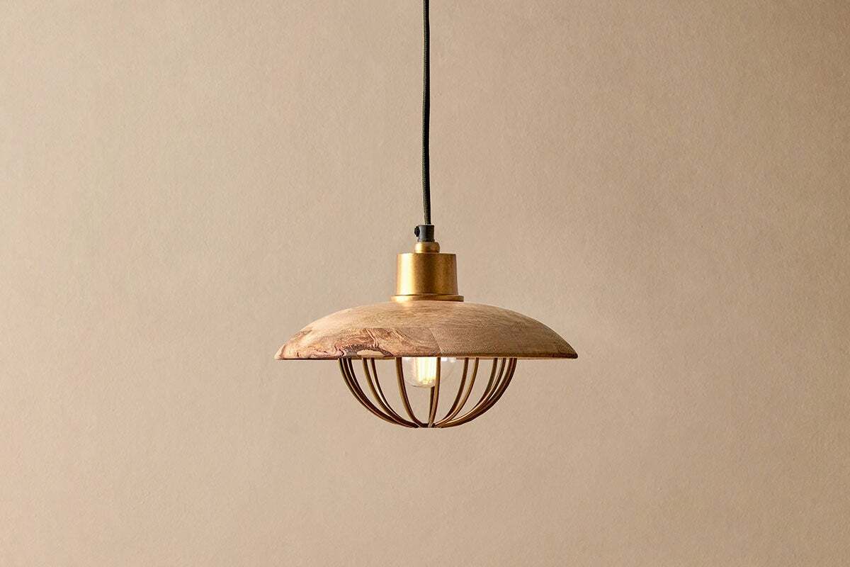 Chakai Wood & Metal Pendant - Small