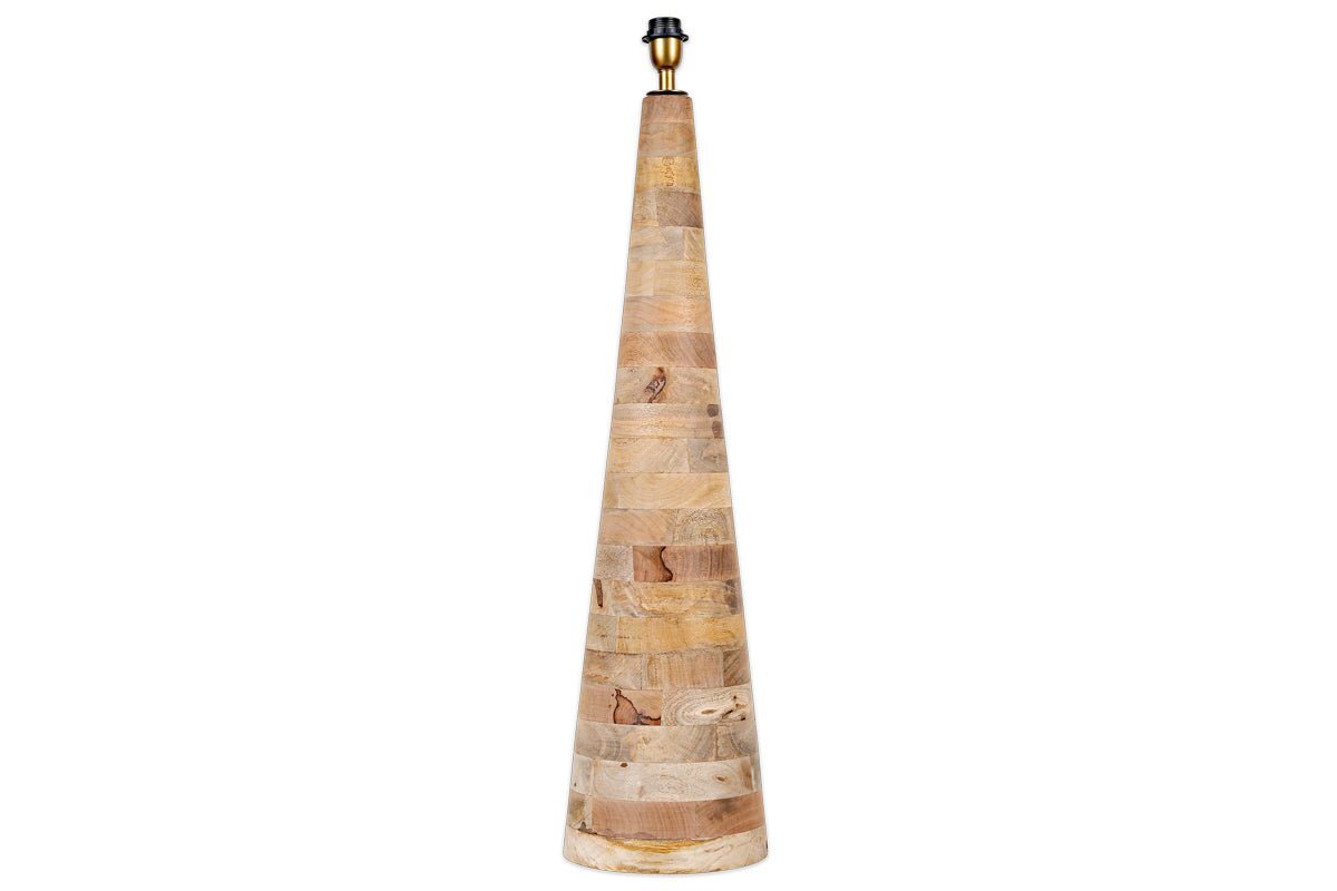 Chameli Tapered Mango Wood Floor Lamp